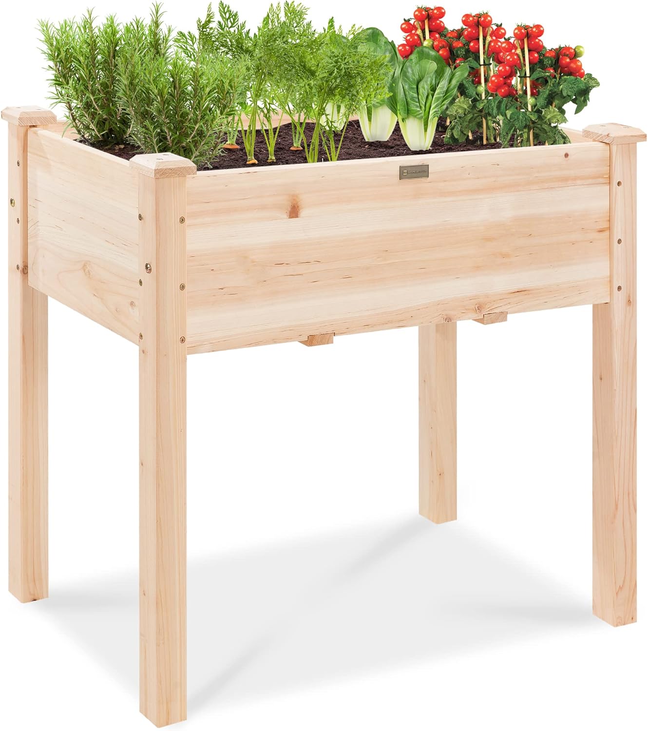 Raised Garden Bed - 34x18x30 inç Yükseltilmiş Bahçe Yatağı, Çocuklar
