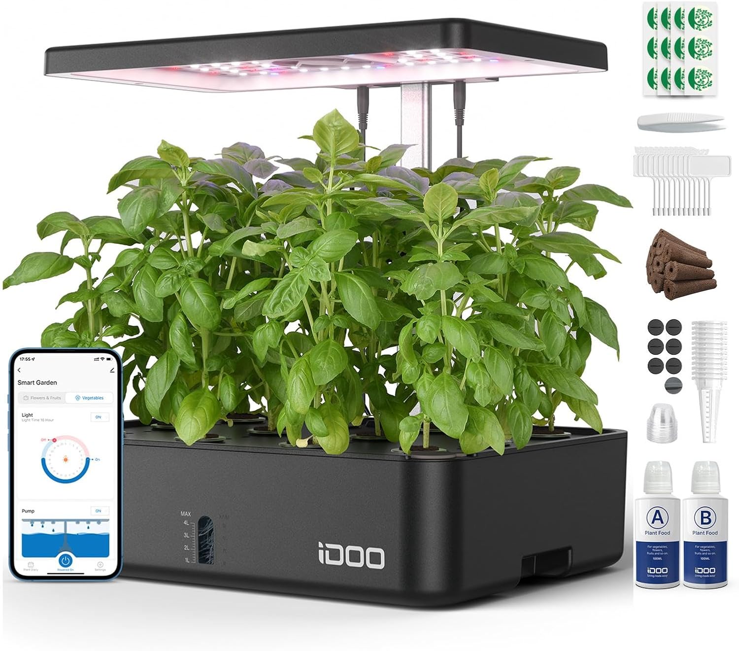 Hydroponic Kit - 12 Bölmeli WiFi Hidroponik Yetiştirme Sistemi